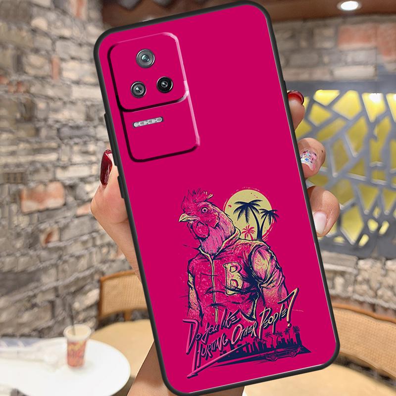 Game Hotline Miami Case For Xiaomi 15 Ultra 13 14 11T 12T 13T 14T Pro POCO X7 X3 X5 X6 Pro M6 F5 F6 Pro Cover