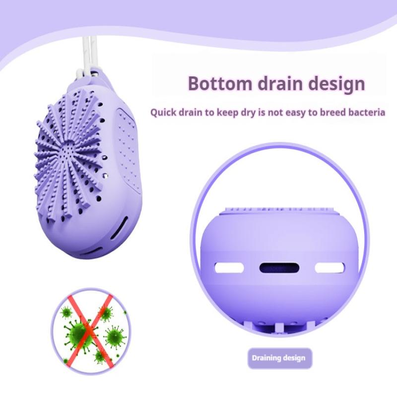 Silikon Seifensäckchen Sparsäckchen mit Kordel zum Peelen Duschschrubber Bademassage Doppelseitiges Texturdesign Badewaschen