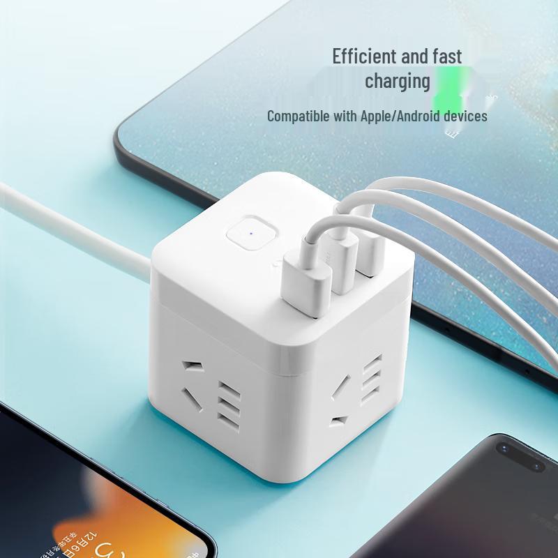 Gongniu 3-Outlet Power Strip with USB-C and USB-A Ports