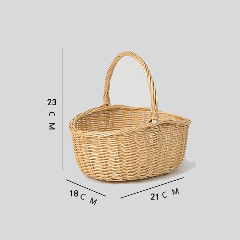 Willow Woven Hand-held Storage Basket