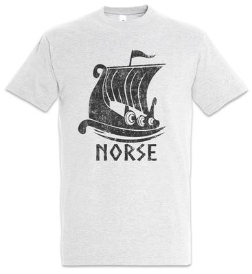 Wikinger Schiff VII Herren T-Shirt Herren Damen T-Shirts Oberteil Schiff Drachenboot Wikinger Schädel Runen Wikinger