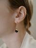 Fiore Stone Bud Drop Earring (Onyx)