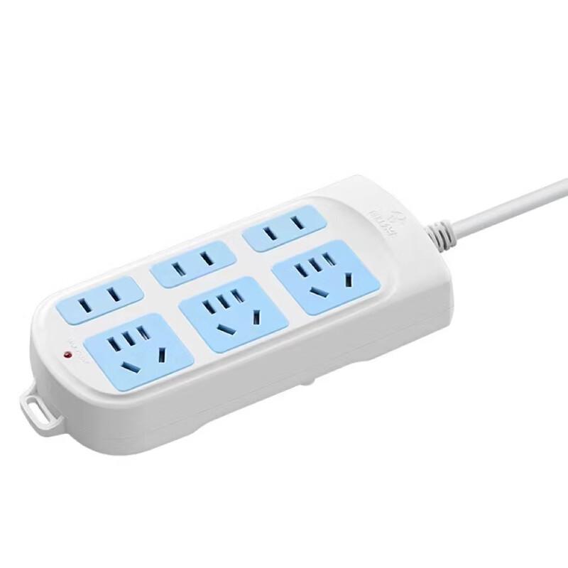 BULL GN-102 6-Outlet Power Strip CN plug (adapter included)