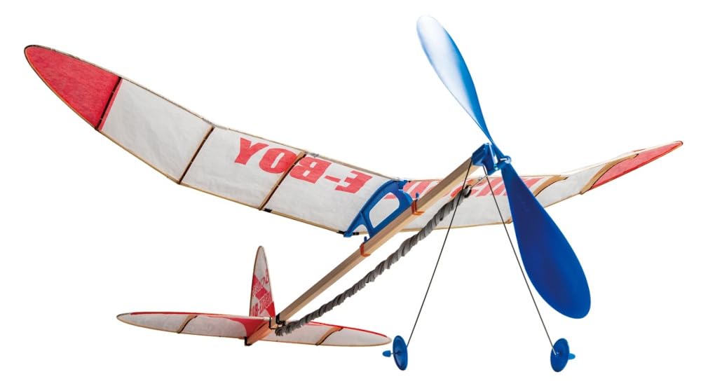 Studio Mido Missile Boy Light Plane in a Model Airplane B-Class Bag, Rubber-Powered LP-09