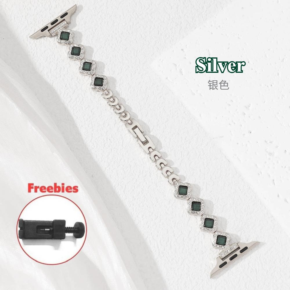 

Apple Watch Ultra Band 49 мм Emerald Chain 45 мм 42 мм 44 мм Женские часы из нержавеющей стали Iwatch Series10 46 мм 9 8 7 6 se 5 4 3 41 мм 38 мм Ultra1/2 49mm серебряный