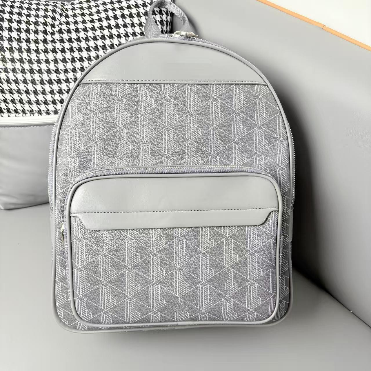 

Модный мужской рюкзак из клетчатой кожи 2025: Классический и повседневный дизайн