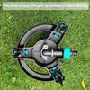 Garden Irrigation Sprinkler Auto Rotate Adjustable Wide Spraying Range Lawn Care Roof Cooling Sprinkler Patio Accessory