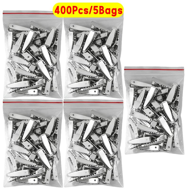 Krokodil-Haarspangen, Silbernes Metall-Krokodil-Haarnadeln Kleine Krokodil-Klammer für Haar-Accessoires Bastelzubehör DIY-Bedarf
