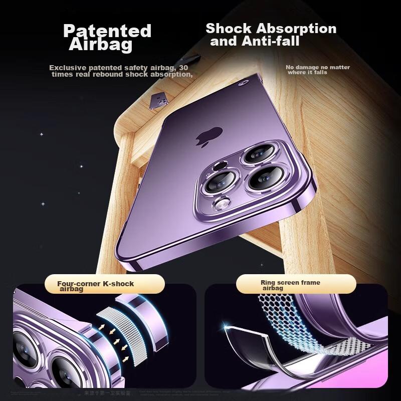 IPhone 14 Pro Max Case, Transparent Borderless Ultra-Thin Shockproof Breathable Premium Hard, Compatible with Apple IPhone 14 Pro Max