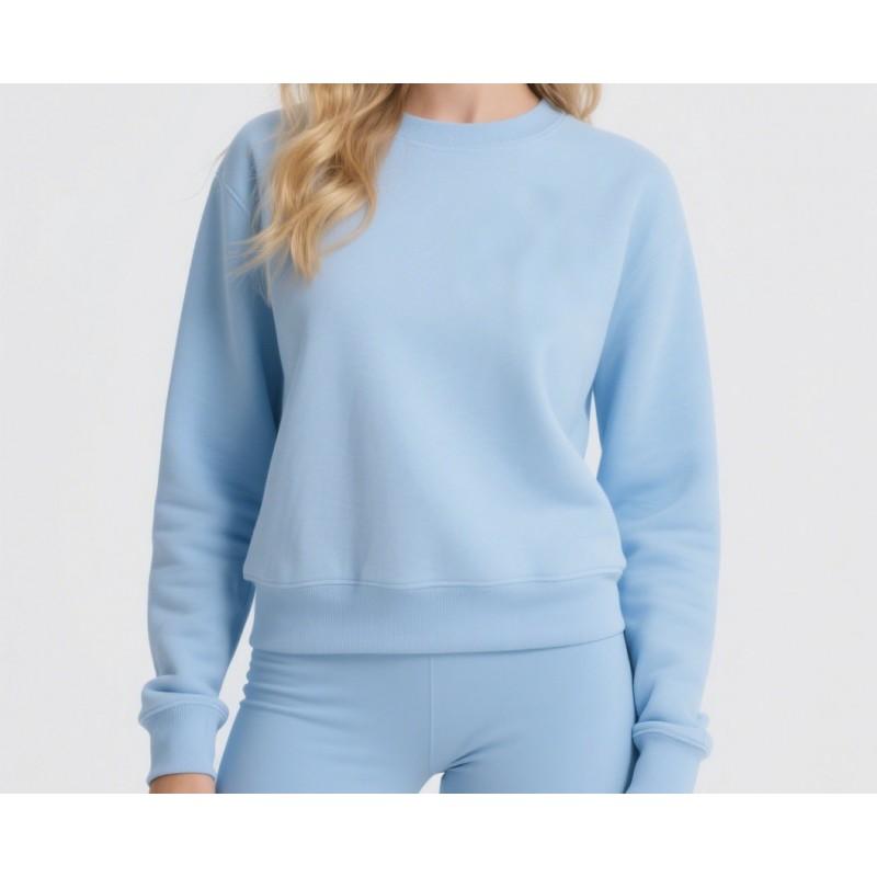 Unisex Baumwoll Oversize Rundhals-Sweatshirt Mit Gesticktem Buchstaben-Design Streetwear Lässiges Langarm-Oberteil