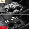 For Hyundai Tucson   Carbon Fiber Console Gear Shift Panel Trim Decor