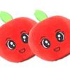 Squeaky Plush Dog Toy Cartoon Cute Stuffed Teeth Grinding Relieve Boredom Apple Plush Toy for Pets