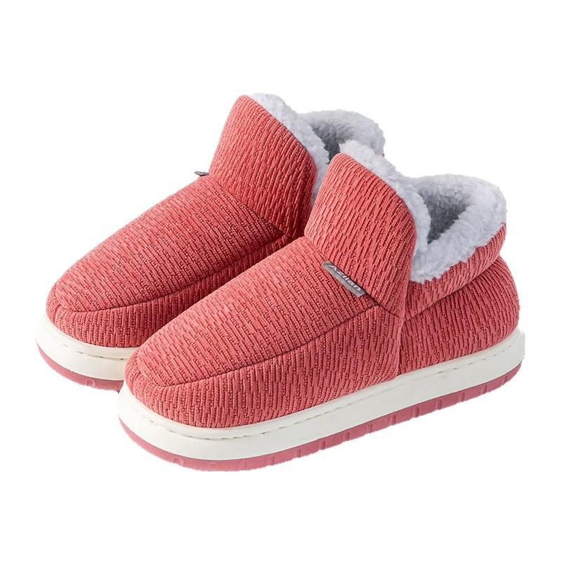 Warm Plush Anti-slip Home Shoes, Cotton Slippers