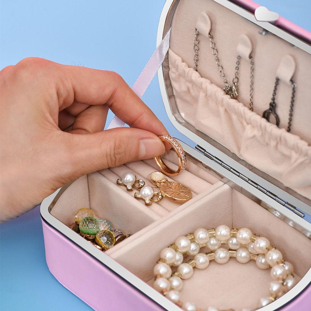 Dustproof Earrings Rings Holder Necklace Bracelet Jewelry Display Box Jewelry Packing Box  Necklace