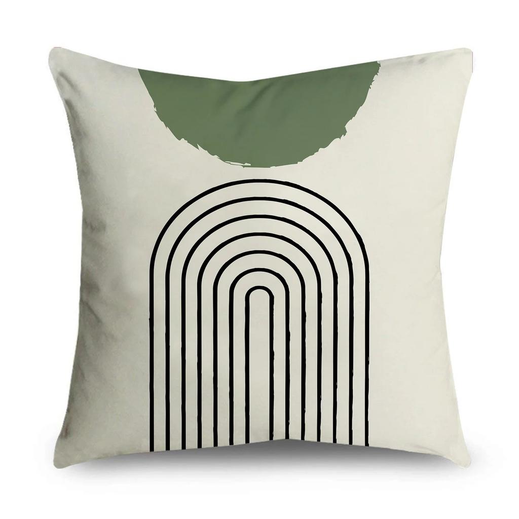 Green Pattern Decorative Pillowcase Bedding Home Decoration Cushion Pillowcase