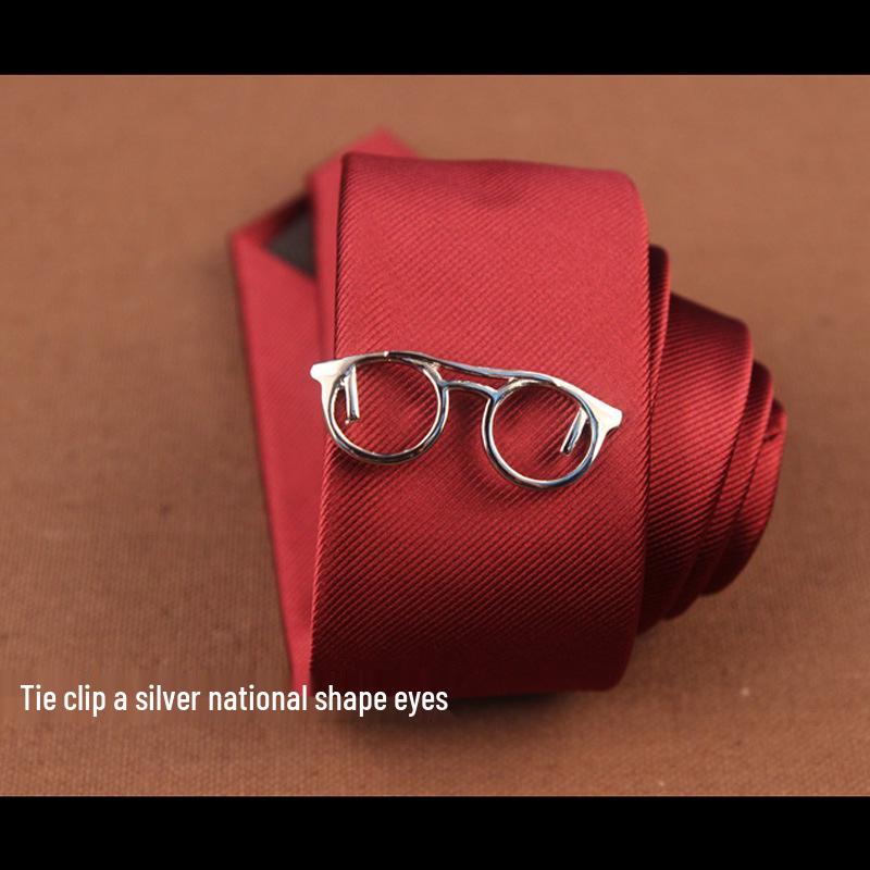 Herren Krawattenklammer - Schnurrbart, Schwarze Feder & Anker Designs verfügbar