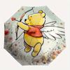 1pc Cupid Winnie the Pooh Automatic Open/CloseUmbrella-CuteUmbrella with Cute Design, Portable 3-Fold Compact Umbrella for Men & Women, Vale