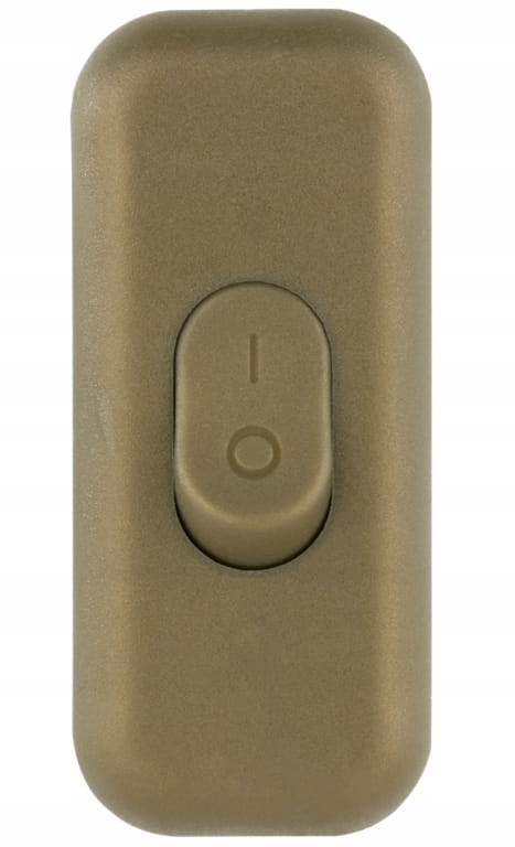 Intermediate rocker switch for cable CLICK 1-pole 25A 250V Gold