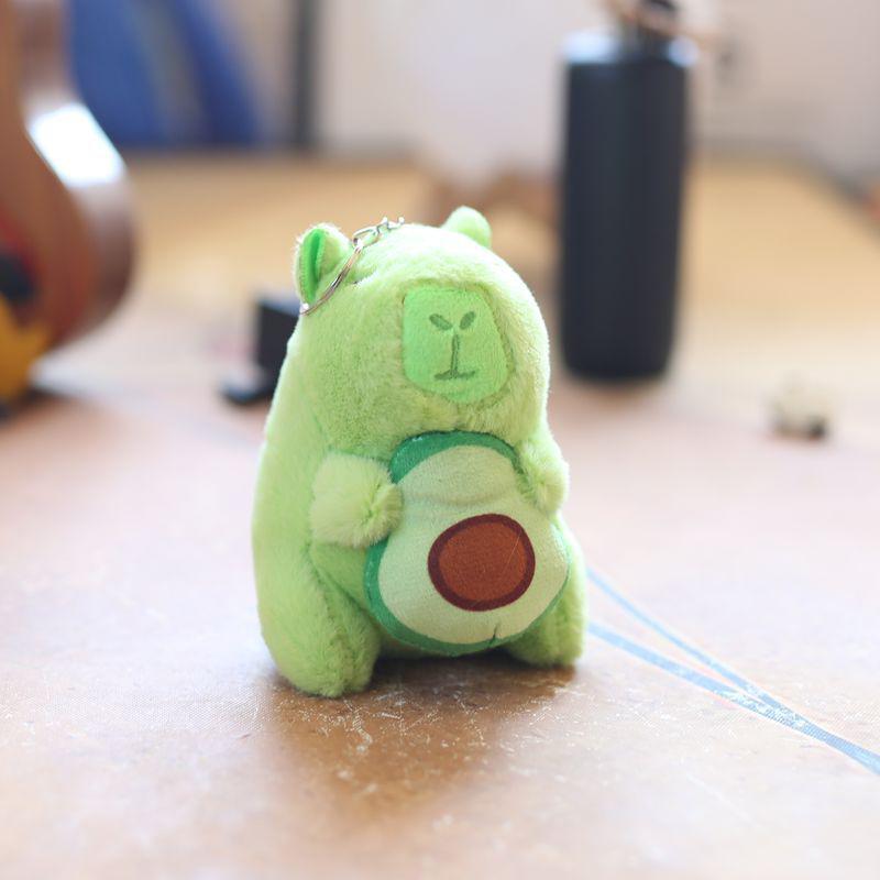 

Забавный мультяшный плюшевый кулон в виде капибары, милые игрушки-капибары, брелок, креативные аксессуары для украшения рюкзака, детские подарки
