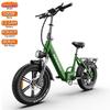 Elektrisches Fahrrad Faltbar Kingbll Literide 20" Fat Tire 500W Motor City E-Bike Für Erwachsene 48V 13.5Ah Doppelscheibenbremsen Max. Last 150Kg