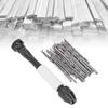 49Pcs/Set High Speed Steel Twist Drill Bits Set ABS Handle Manual Drill Bits for Wood Plastic Rubber Modeling DIY Tools