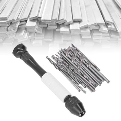 49Pcs/Set High Speed Steel Twist Drill Bits Set ABS Handle Manual Drill Bits for Wood Plastic Rubber Modeling DIY Tools