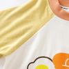 Summer Kids Tees Muslin Cartoon Printed Infant Babys Boys T-shirts Striped Short Sleeve Little Boys Tops Girls Shirts