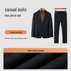 MONTAGUT Men's Autumn Wool Blend Business Suit Set