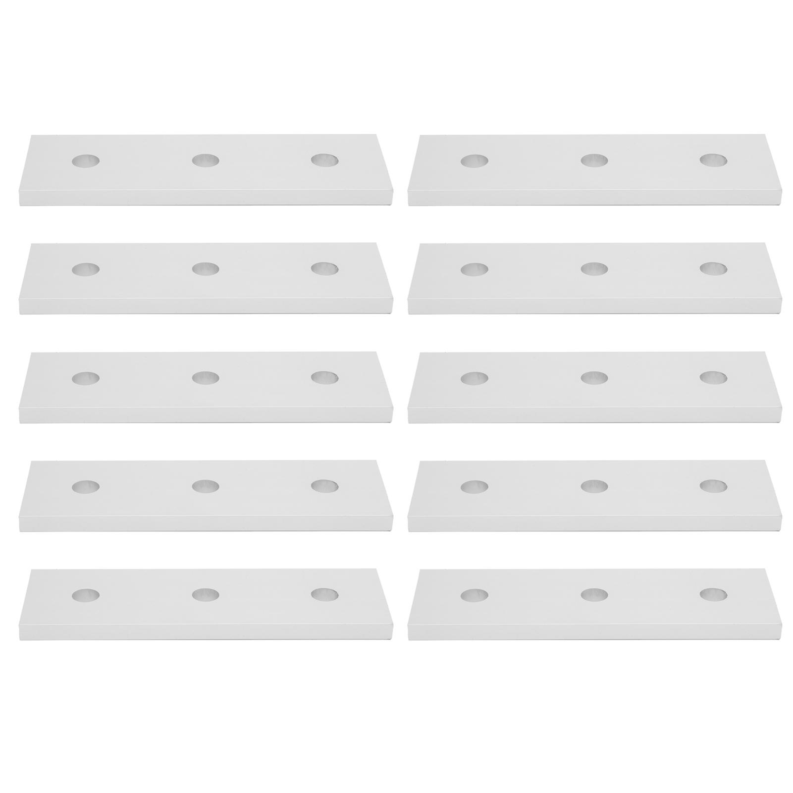 10 pièces Plaque de connexion plate en aluminium Plaque de jonction plate droite de réparation