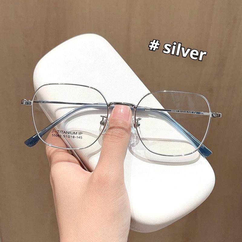 

2025 очки по рецепту Новые интернет-знаменитые художественные металлические полигональные маленькие очки для мужчин и женщин, оправа для очков унисекс Single Version&1.56&None