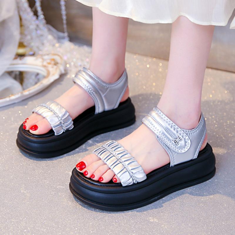Fashion Summer Woman Sandals 2025 Platform Roman Sandal Outdoor Anti Slip Height Increasing Beach Sandal Party Casual Sandalias De Mujer