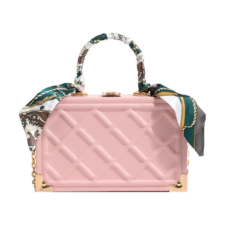 Exquisite women's plaid armpit bag simple bag casual box crossbody bag