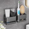 Wall Mounted Toothbrush Holder Punch Free Razor Storage Rack Practical Toothpaste Holder  Kitchen