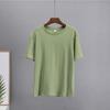 Hirsionsan Basic Cotton T Shirt Women Summer New Loose Solid Tees 19 Colors Casual Loose T Shirt Female Oversized O Neck Female Tops