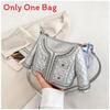 Pu Quilted Chain Bag For Women With Metallic Accents For Daily Use