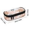 Pencil Pouch Easy Open Zipper Large Capacity 300D Polyester with Main Compartment Mesh Pocket and Pen Slots for Students