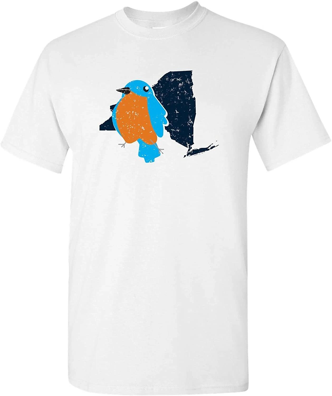 New York State Bird - City Classic Sports Team T Shirt - White 3XL