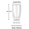 Shangqi Double-Wall Borosilicate Glass Egg Tumbler Set