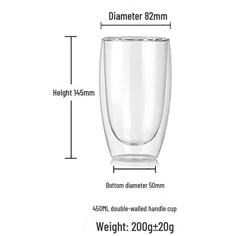Shangqi Double-Wall Borosilicate Glass Egg Tumbler Set