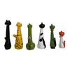 Handcrafted Quirky Cat Vase Whimsical Resin Cat Shaped Flower Vase for Flowers Pampas