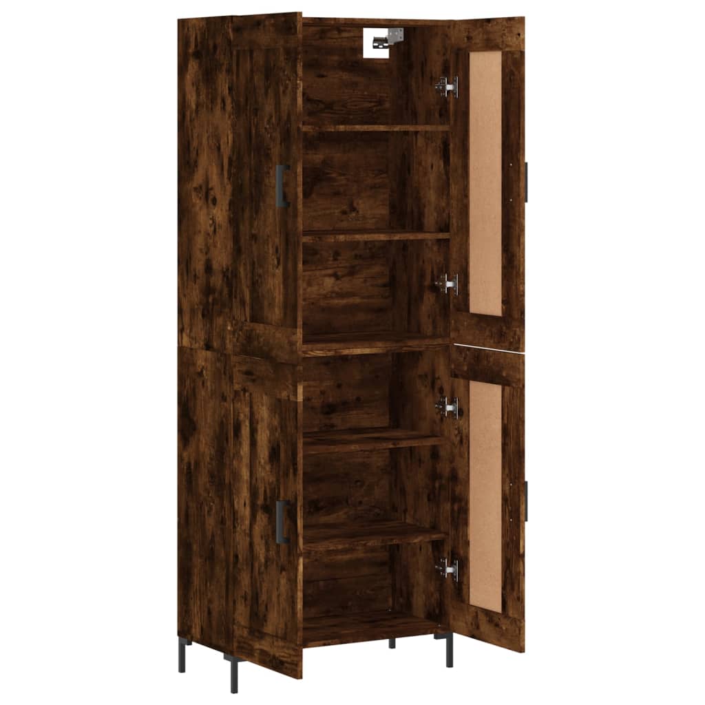 Highboard Smoked Oak 69.5 X 34 X 180 Cm Particleboard