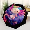 1pc Cute Axolotl Automatic Opening and Closing Umbrella - Lightweight 3-Fold Design, Suitable for Fans, Travel, Daily Use - Official Product, Int