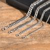 3/5/7/9mm Chunky Cuban Chain Necklaces for Men Boys,Waterproof Stainless Steel Silver Color Chain,Hip Hop Classic Jewelry Gift