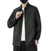 Retro Workwear Long-sleeved Shirt Men's Spring and Summer Pure Cotton Casual Top Men's Cardigan Lining