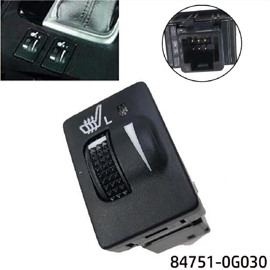 6-Pin Seat Heating Switch Heated Control Button Fit for Toyota Land Cruiser Highlander Camry V50 2015-2019 847510G030
