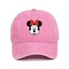 Retro Washed Mickey Mouse Print Baseball Cap Men Women Vintage Kpop Snapback Cap Adjustable Breathable Trucker Hat Sunscreen Hat