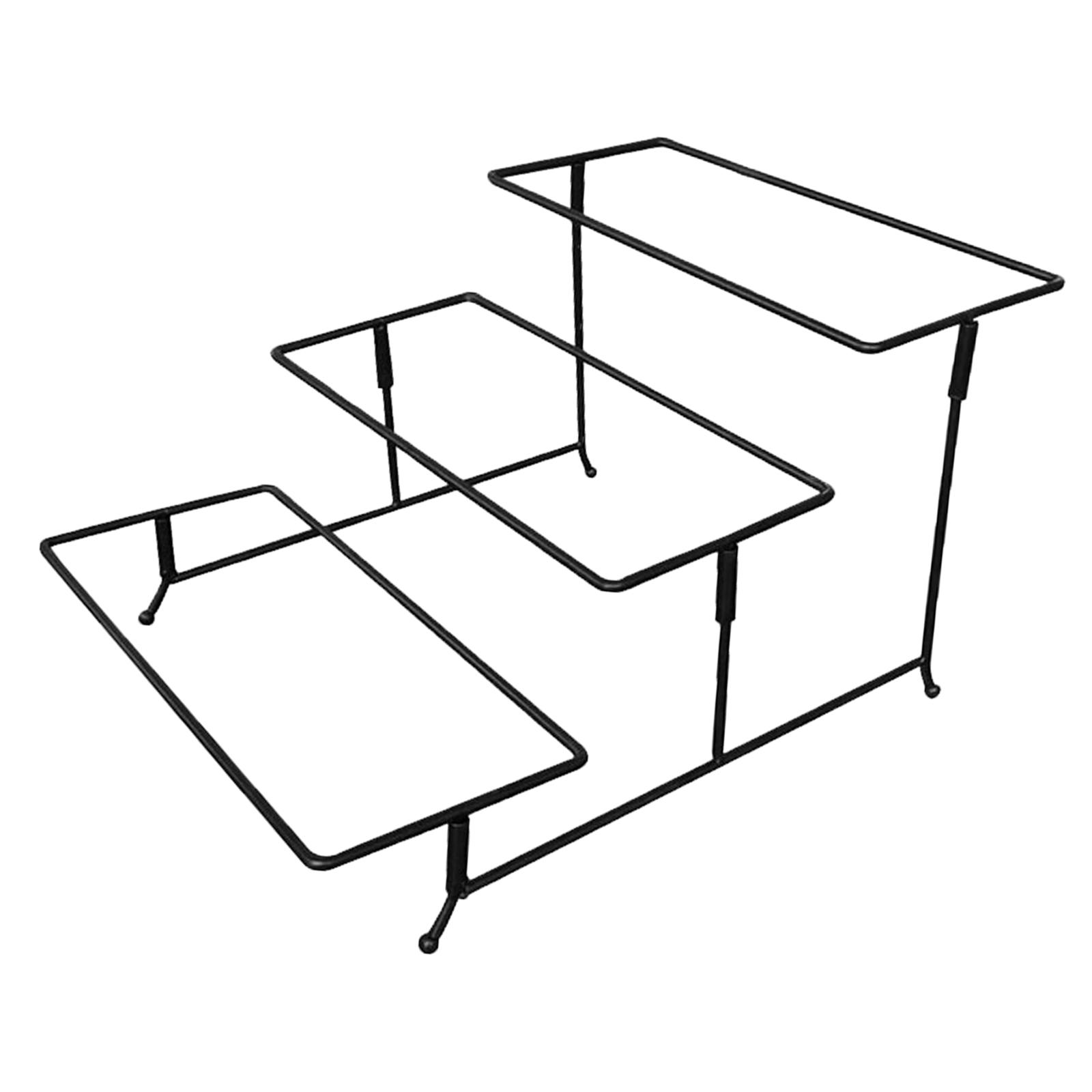 

Подставка для тарелок, подставка для сервировочных подносов, 3-слойный органайзер, держатель для тарелок, металлическая подставка для десертного подноса, фруктовая тарелка
