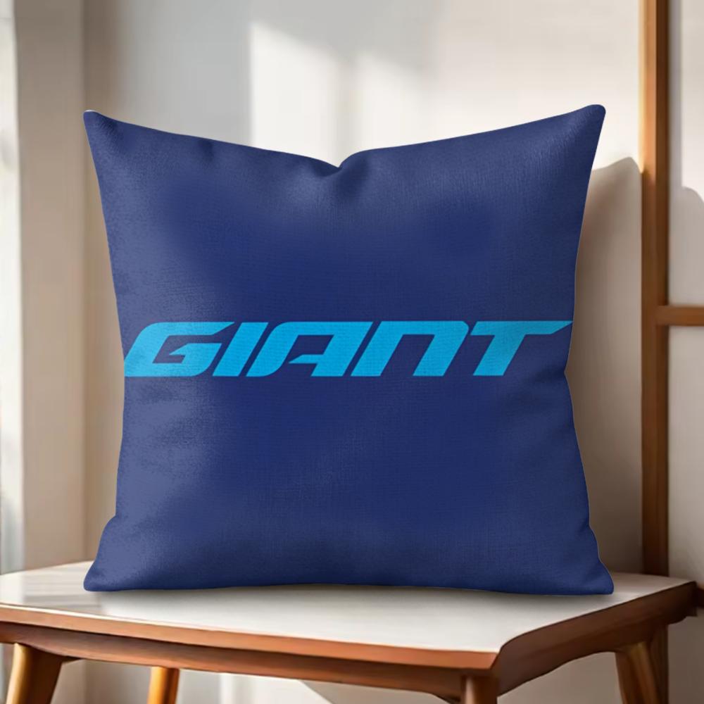 GGiant Bicycle Cushion Cover Natural Linen Organic Fabric DoubleSided Printing Couch Pillow Covers Home Decor
