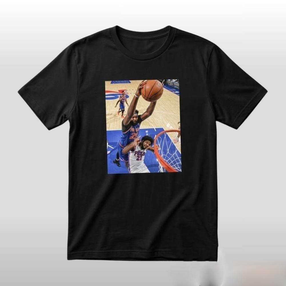 Joel Embiid Mitchell Robinson Dunking Tee TShirt