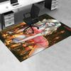 1pc Lady Death,Candles,Gothic Office Carpet Soft Polyester Entrance Carpet Washable Non slip Machine